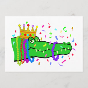 Alligator Beads Party Invitation