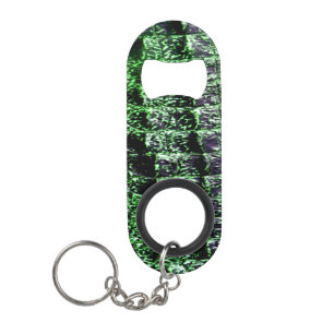 Alligator Bottle Opener Keychain Green