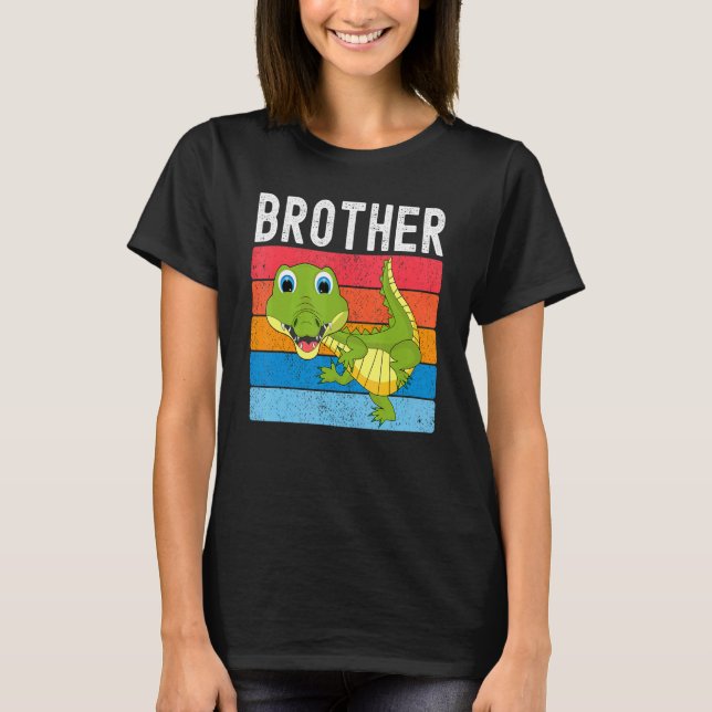 Alligator Brother Gator Crocodile Family T-Shirt (Front)