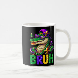 Alligator Bruh Mardi Gras Costume Carnival Teens B Coffee Mug
