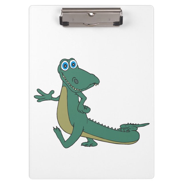 Alligator cartoon clipboard (Front)