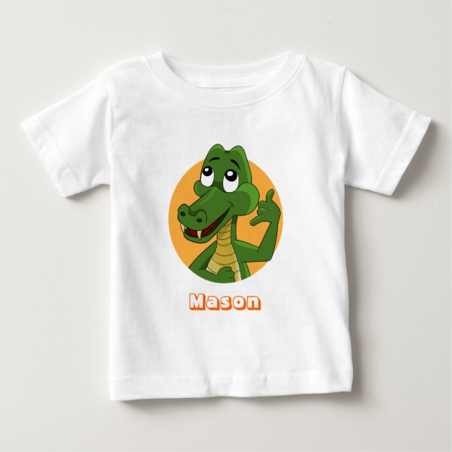 Alligator cartoon T-Shirt (Front)