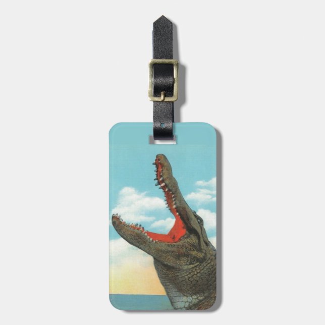 Alligator Chop 2-sided Luggage Tag (Front Vertical)