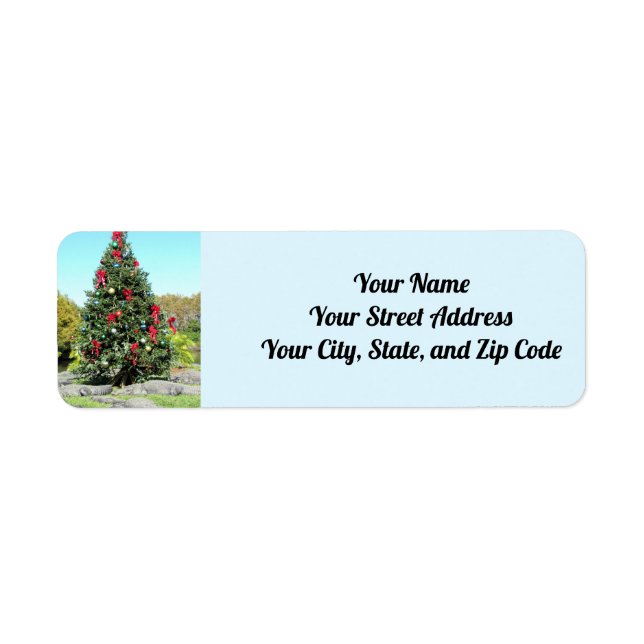 Alligator Christmas Address Labels (Front)