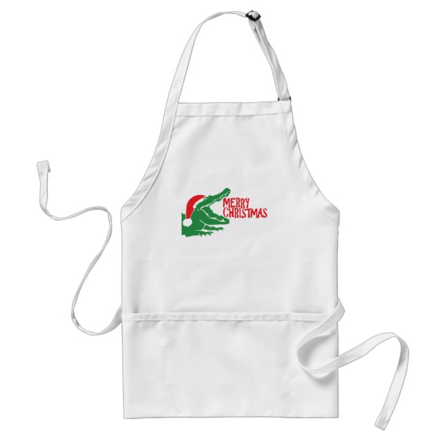 Alligator christmas apron (Front)