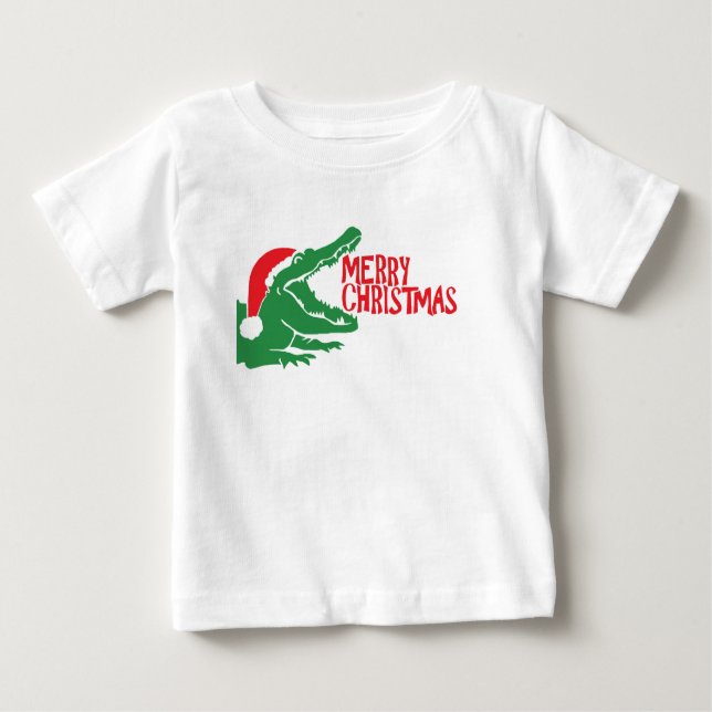 Alligator christmas T-shirt (Front)