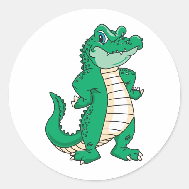 Alligator Classic Round Sticker (Front)