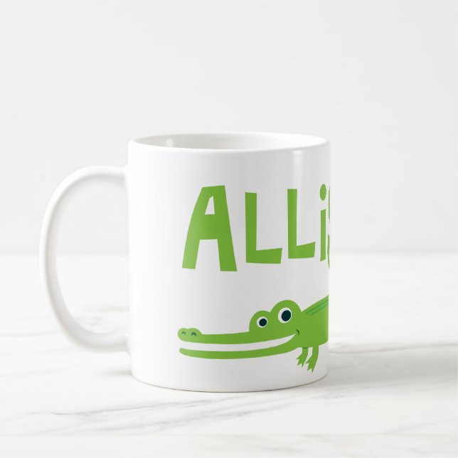 Alligator Coffee Mug (Left)