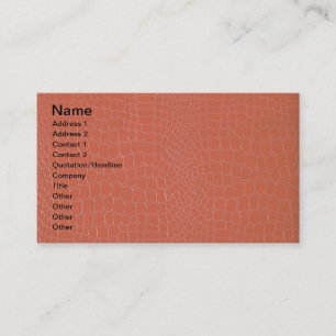 Alligator Coral Business Card