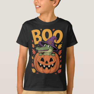 Alligator Costume On Pumpkin Halloween Alligator  T-Shirt