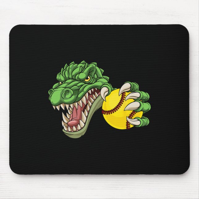 Alligator Crocodile Dinosaur Softll Character  Mouse Pad (Front)