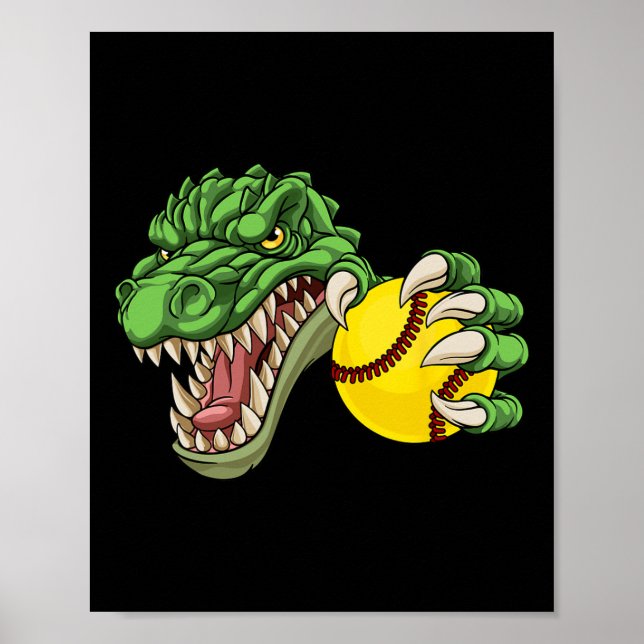 Alligator Crocodile Dinosaur Softll Character  Poster (Front)