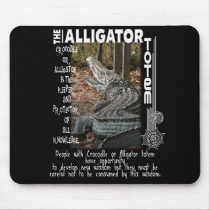 ALLIGATOR / CROCODILE TOTEM MOUSE PAD