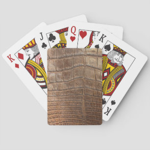 Alligator Crocodile Wild Exotic Animal print Playing Cards
