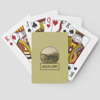 Alligator Dark Khaki Classic Playing Cards