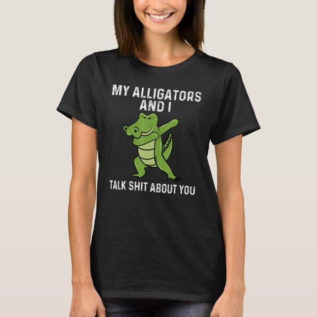 Alligator Designs For Men Women Reptile Gator T-Shirt (Front)