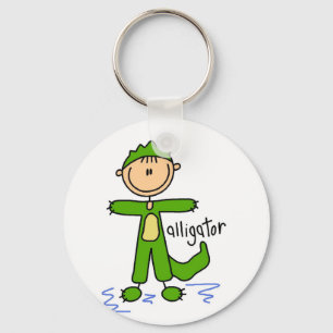 Alligator Dress Up Tshirts and Gifts Key Ring