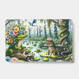 Alligator Fantasy Swamp Thunder_Cove ID Badge