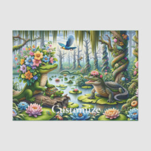 Alligator Fantasy Swamp Thunder_Cove Tissue Paper