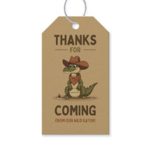 Alligator Favour Gift Tag - Salty Bark Club