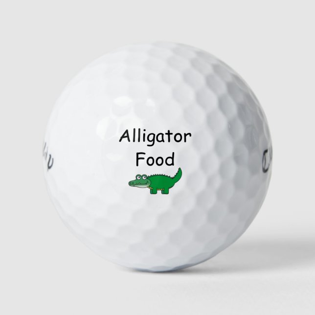 Alligator Food Golf Balls (Front)