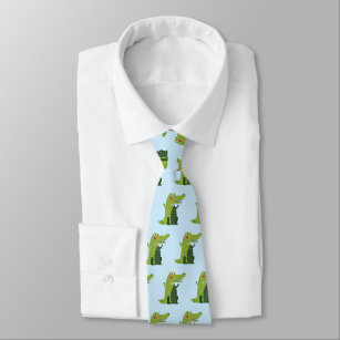 Alligator Funny Tie