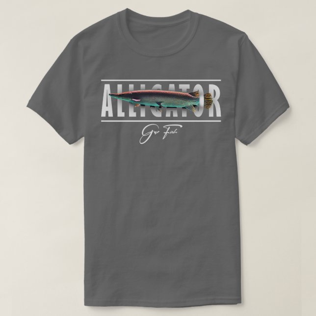 Alligator Gar Monster Fish Keeper T-Shirt (Design Front)
