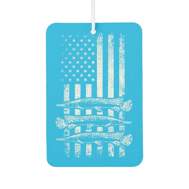 alligator gar usa   american garfish garpike  car air freshener (Front)