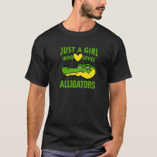 Alligator Girl Crocodile Lover Cute Funny Reptile T-Shirt