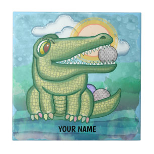 Alligator Golf Ceramic Tile