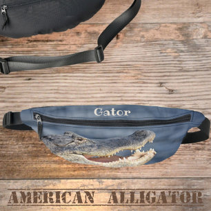 Alligator Grinning Gator Photographic Wildlife Bum Bags
