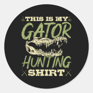 Alligator Hunter Hunting Lover Gift Classic Round Sticker