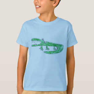 Alligator in Crayon T Shirt