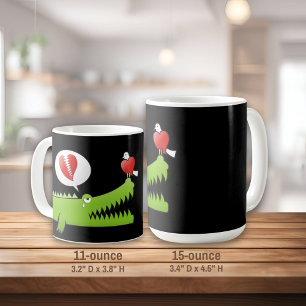 Alligator in Love Coffee Mug