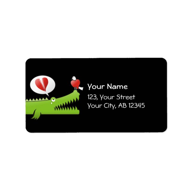 Alligator in Love Label (Front)