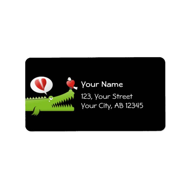 Alligator in Love Label (Front)