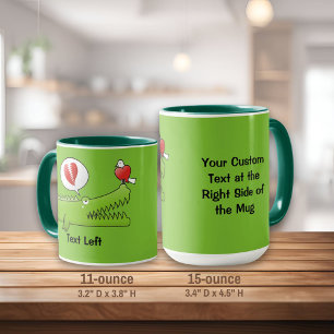Alligator in Love Mug