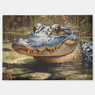 Alligator in the Everglades Wildlife Art Magnet
