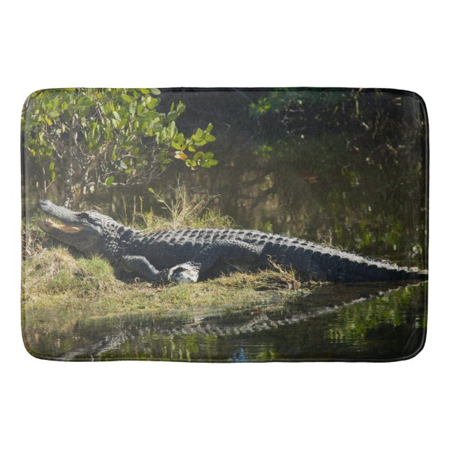 Alligator in the Sun Bath Mat (Front)