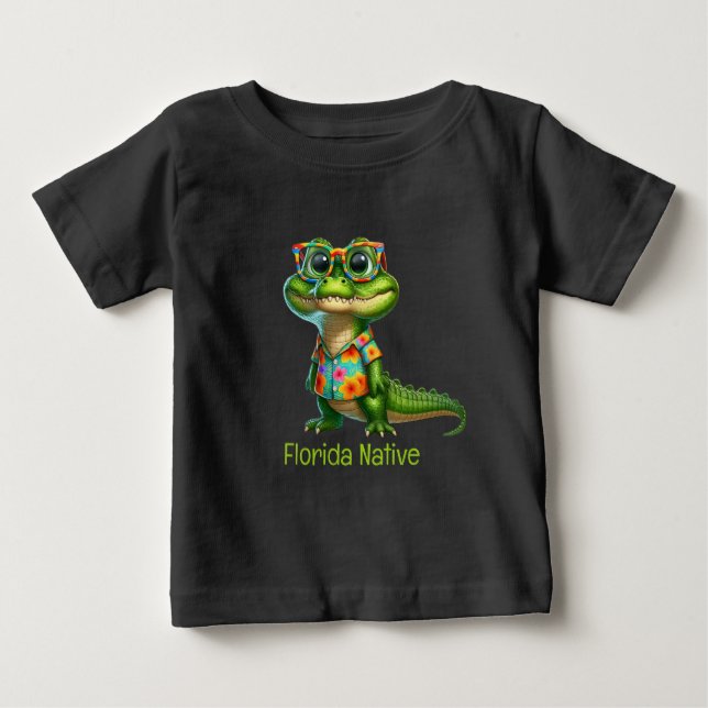 Alligator in Tropical Shirt  (Front)