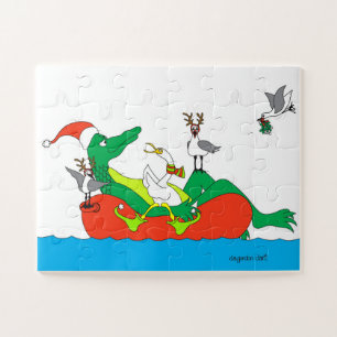 Alligator Innertube BIG Piece Puzzle