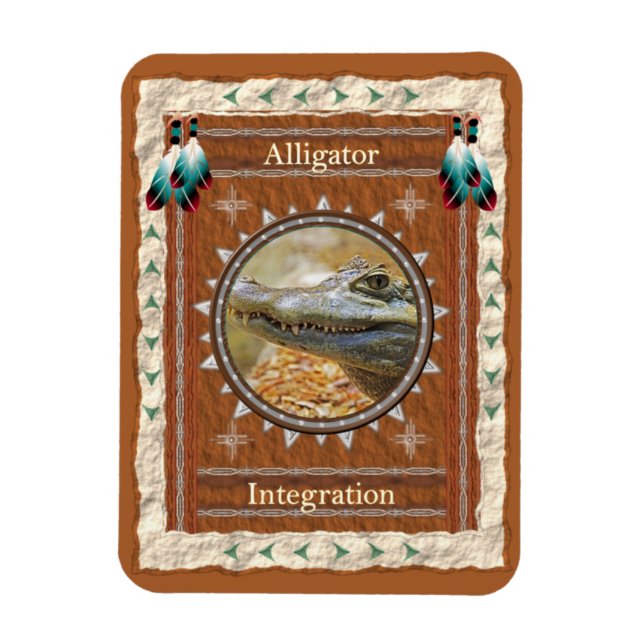 Alligator-Integration - Vinyl Flexi Magnet (Vertical)