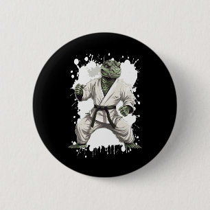 Alligator Karate Animal Fighter Judo 6 Cm Round Badge