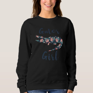 Alligator Kids Women Gator Girl Crocodile Sweatshirt