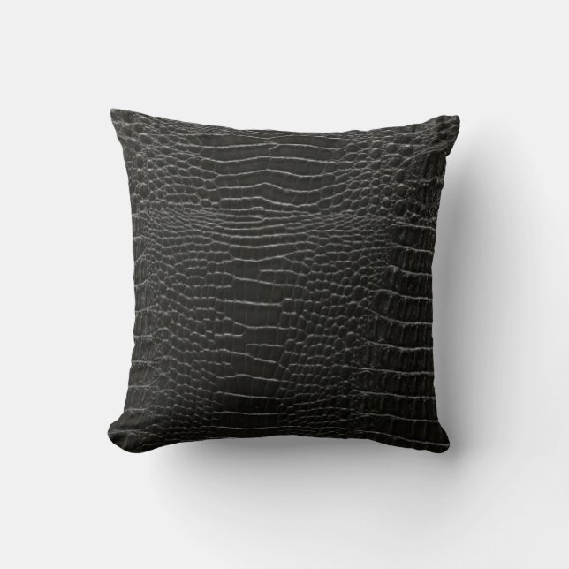 alligator leather cushion (Front)