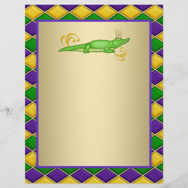 Alligator Mardi Gras Flyer (Front)
