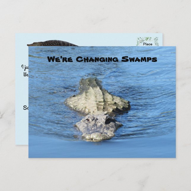 Alligator New Address Post Card (Front/Back)