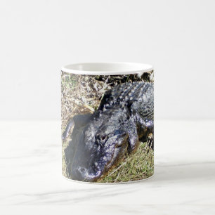 Alligator on Grassy Edge of the Everglades Coffee Mug