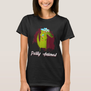 Alligator Party Animal Reptile Party Goer Reptiles T-Shirt