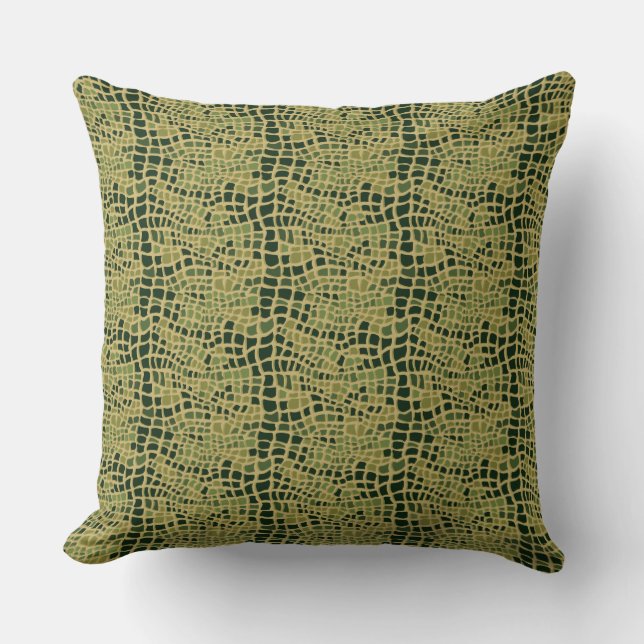 Alligator pattern cushion (Front)